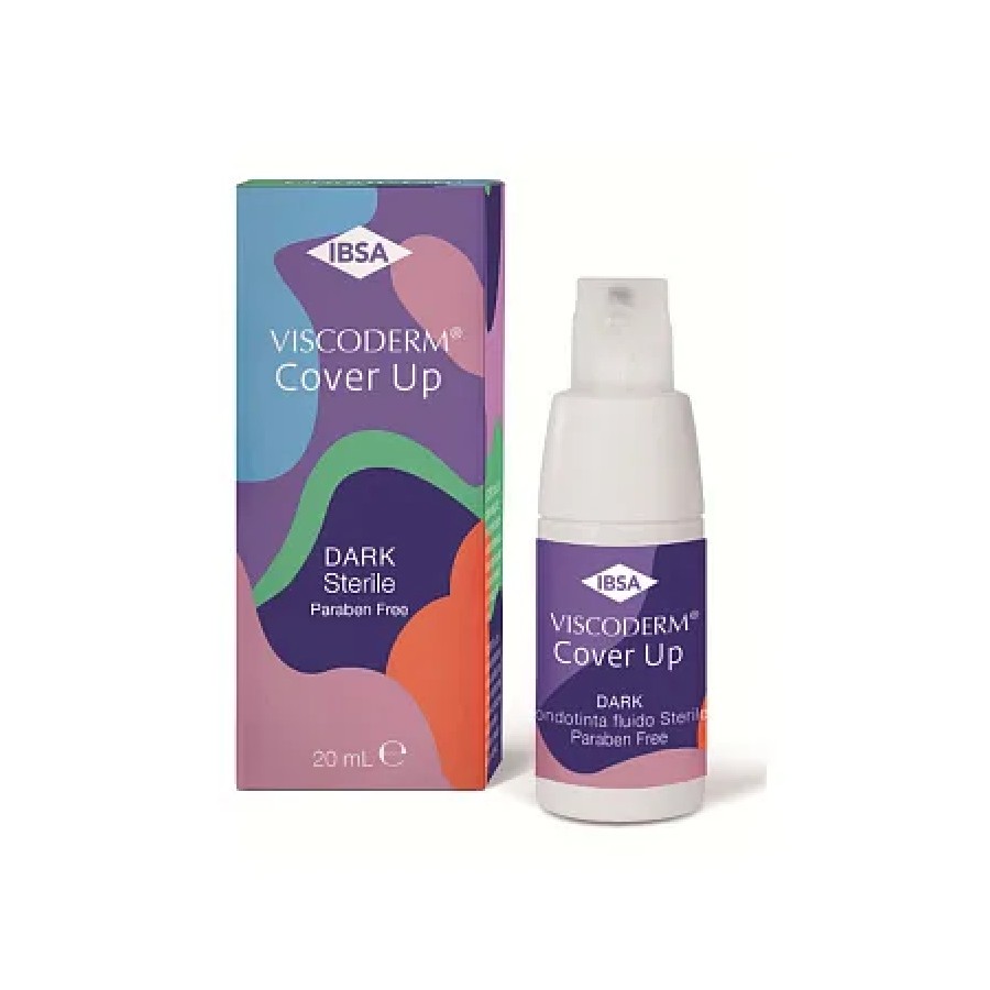  VISCODERM COVER UP CREAM Dark  Стерильная жидкая тёмная тональная основа 20мл.